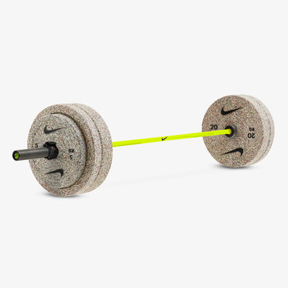 20 kg Nike Strength Shield - Volt Swoosh / Nike Grind Bumper Plates / Black/Orange