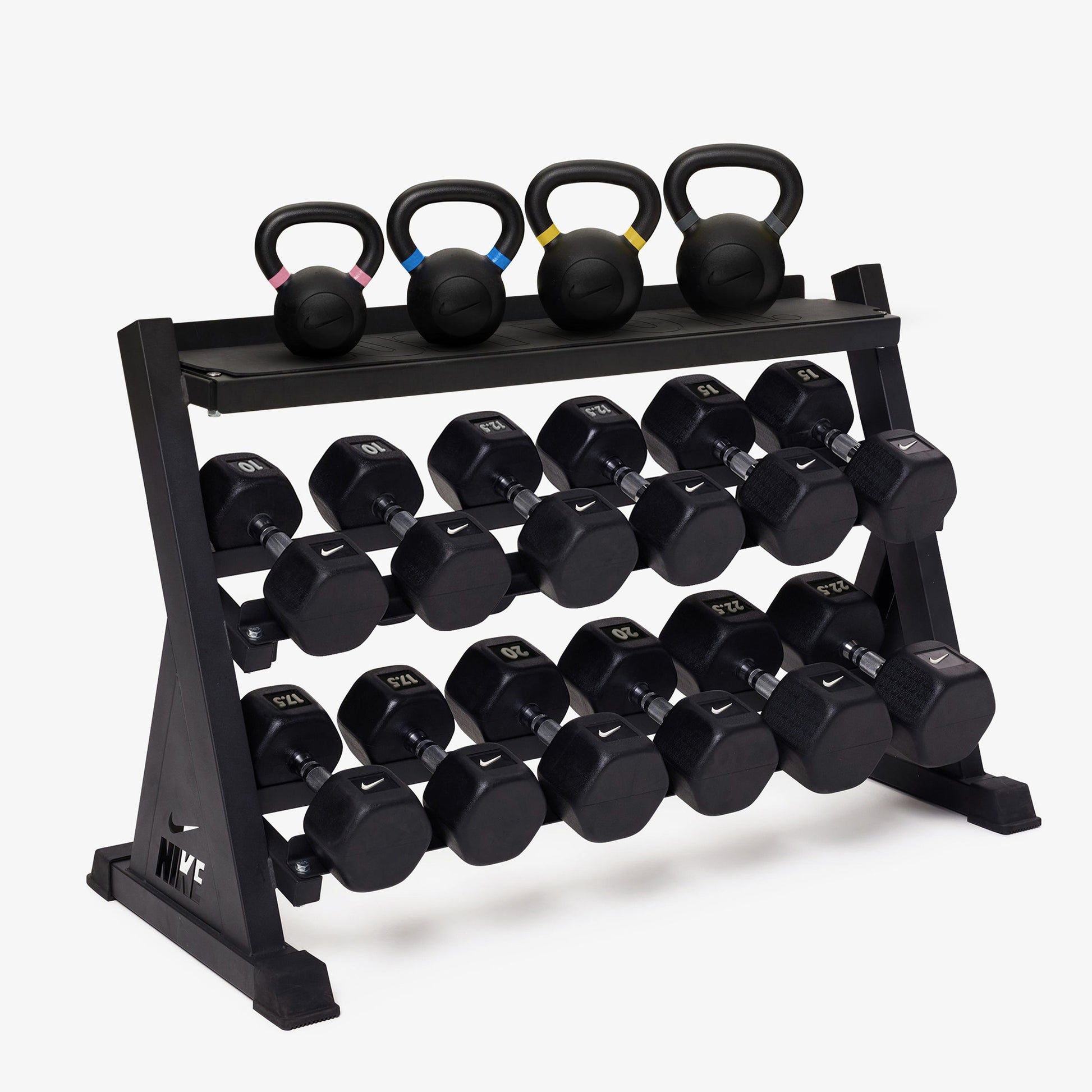 Black/White / 10-22.5 kg pairs / 8-20 kg