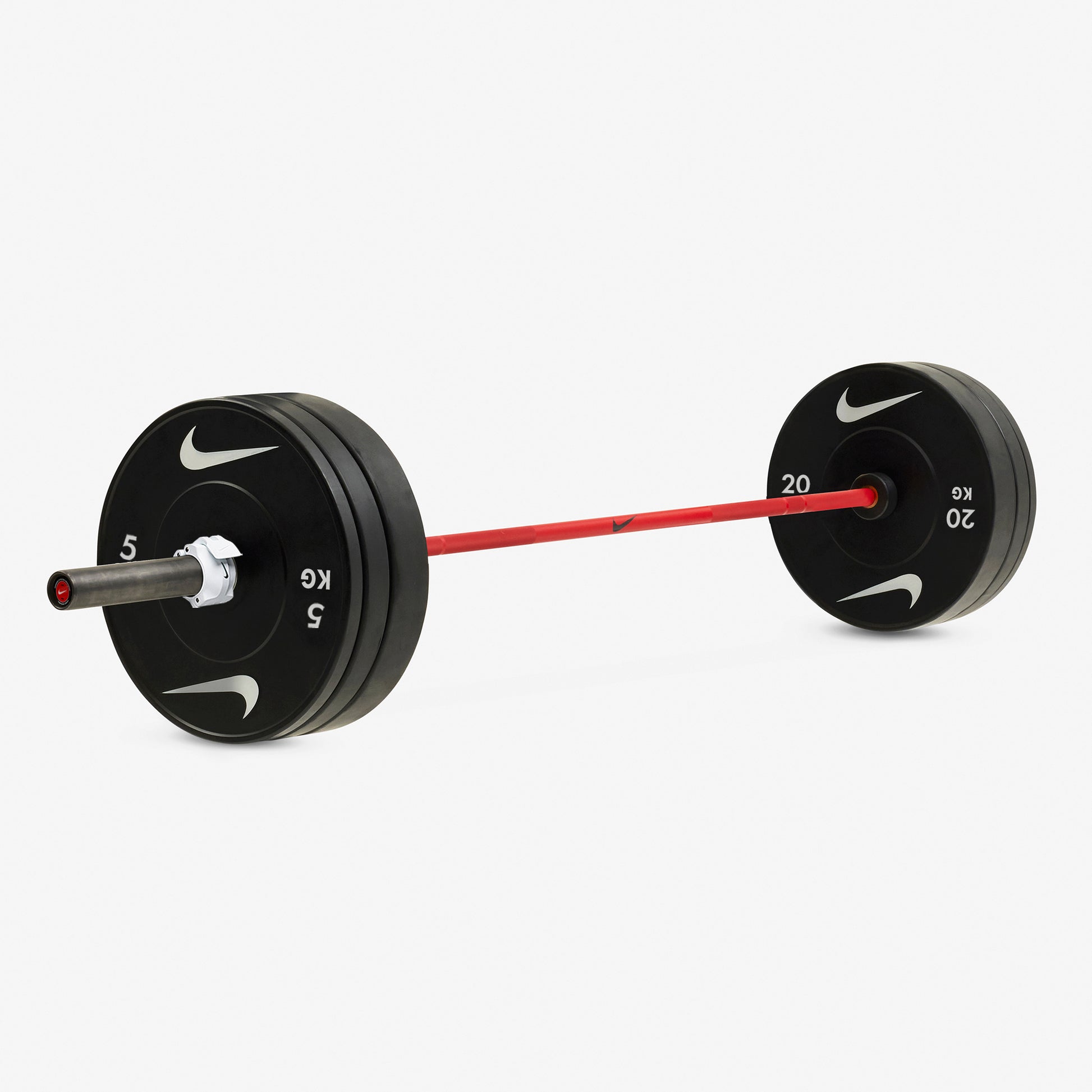20 kg Nike Strength Shield - Red SWOOSH / Nike Black Bumper Plates / White/Black