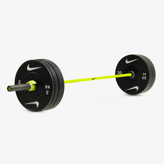 20 kg Nike Strength Shield - Volt Swoosh / Nike Black Bumper Plates / Volt/Black