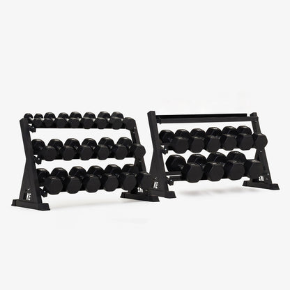 Black/White Dumbbells / Nike Black Bumper Plates / Nike Strength Shield Barbell 20 kg - Black ("Just Do It")