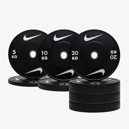 Nike Squat Rack / Black/White Dumbbells + Plates / 15 kg Orange SWOOSH