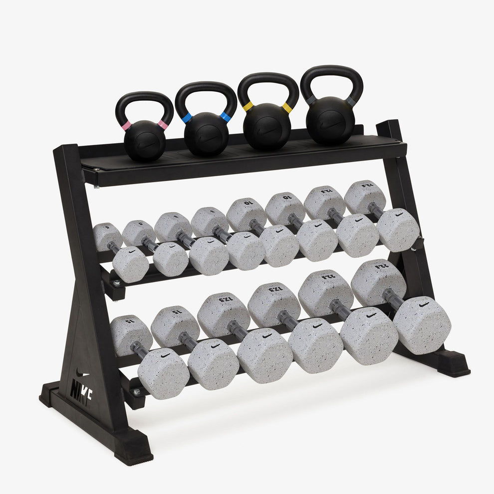 Dunbell Set Rack Nike Kettlebell & Dumbbell Rack Sets – Nike Strength EU
