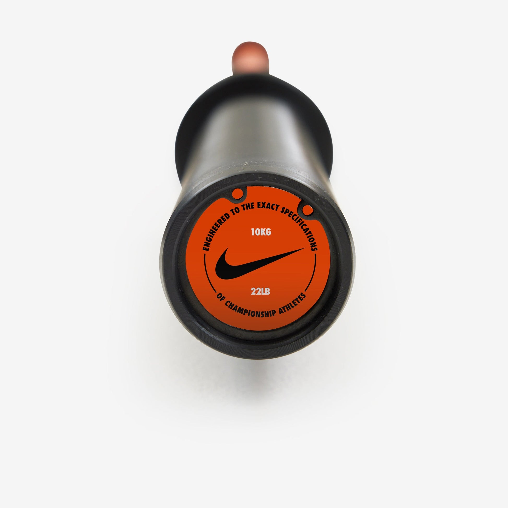 Nike Strength Shield Curl Bar - Orange SWOOSH / Nike Change Plates (0.5 - 2.5 kg pairs) / Black/White