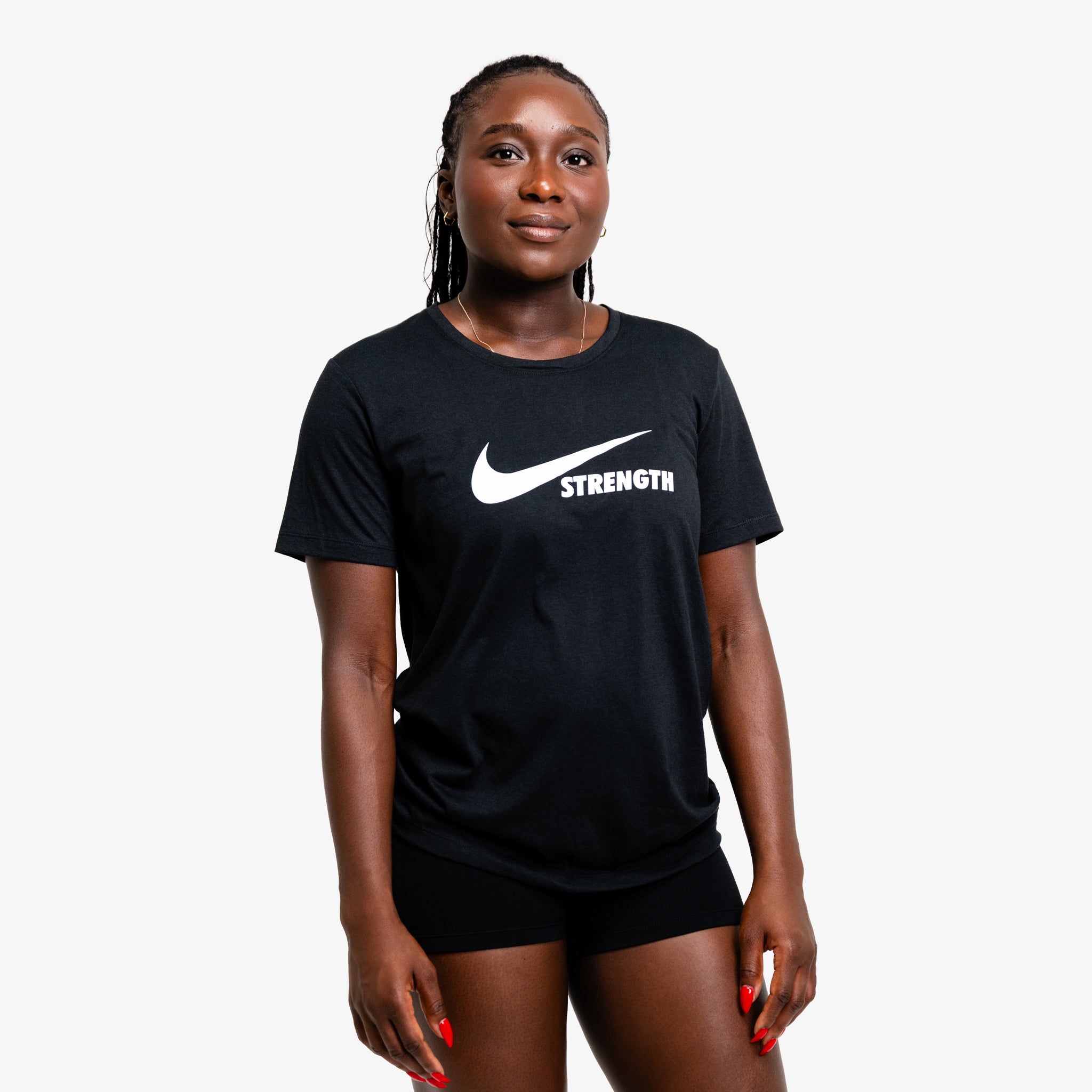 Black nike womens top on sale