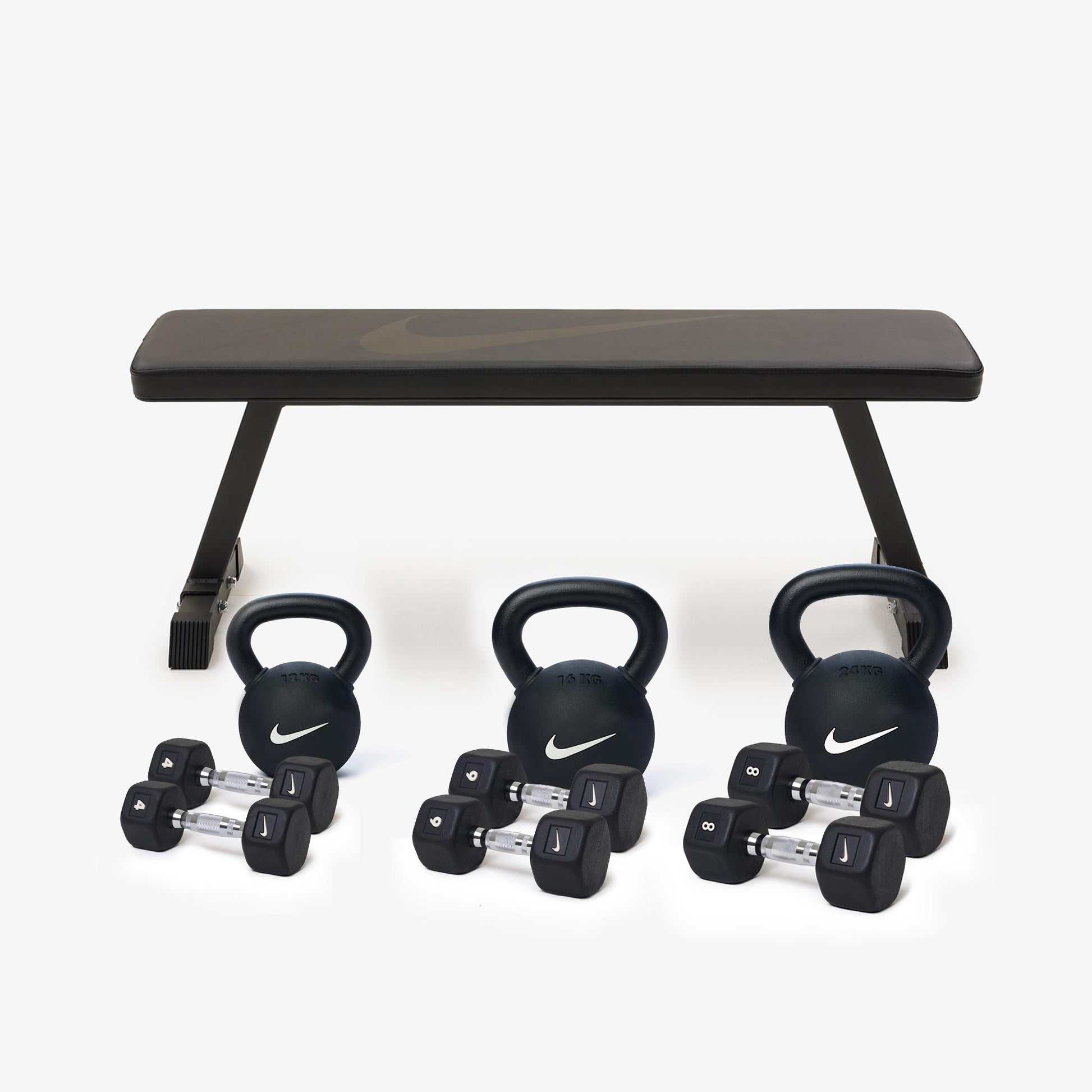 Black / 4/6/8 kg pairs / 12/16/24 kg set