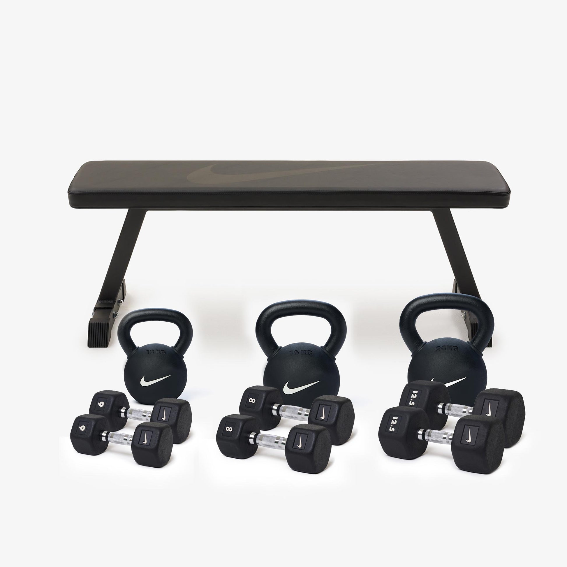 Black / 6/8/12.5 kg pairs / 12/16/24 kg set