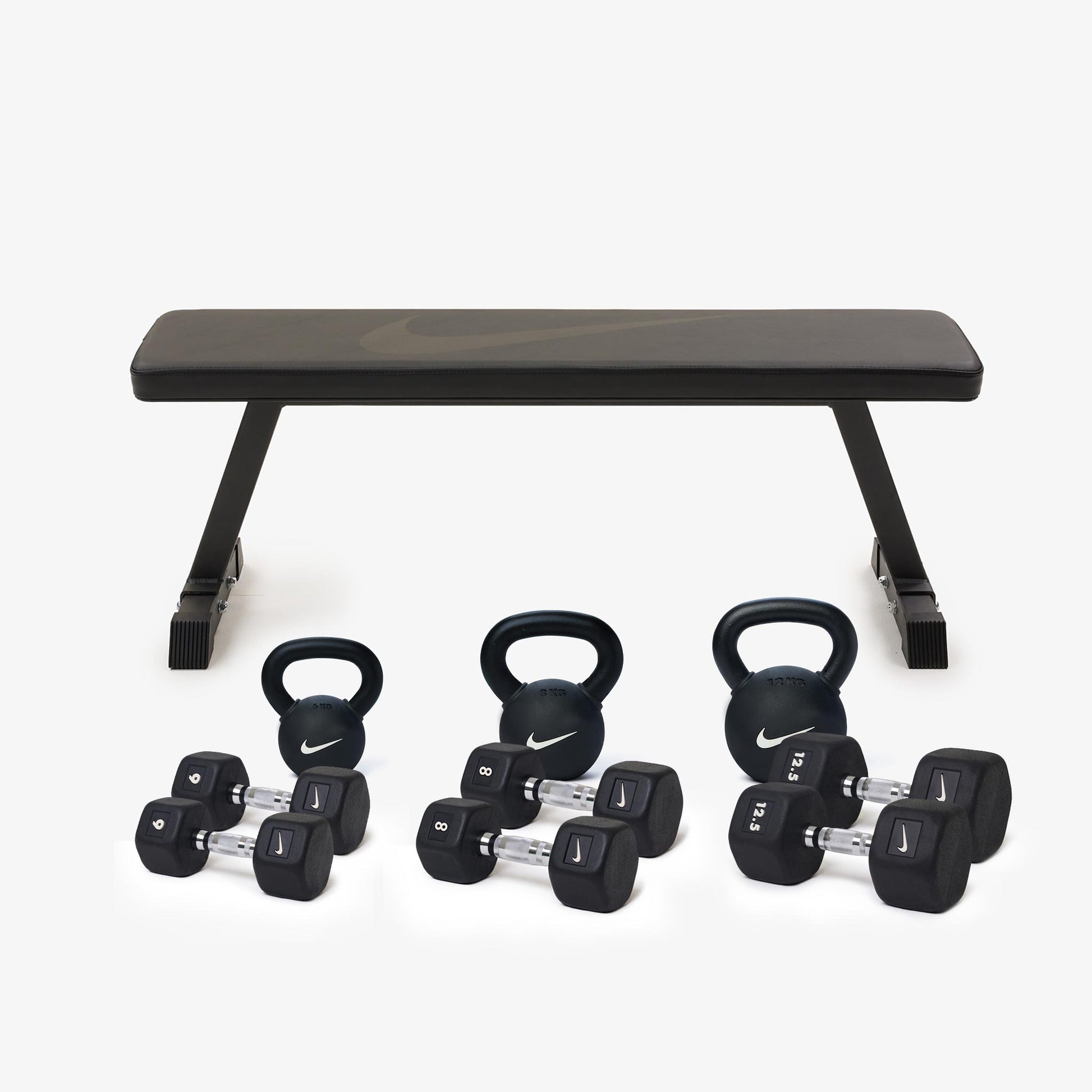 Black / 6/8/12.5 kg pairs / 6/8/12 kg set