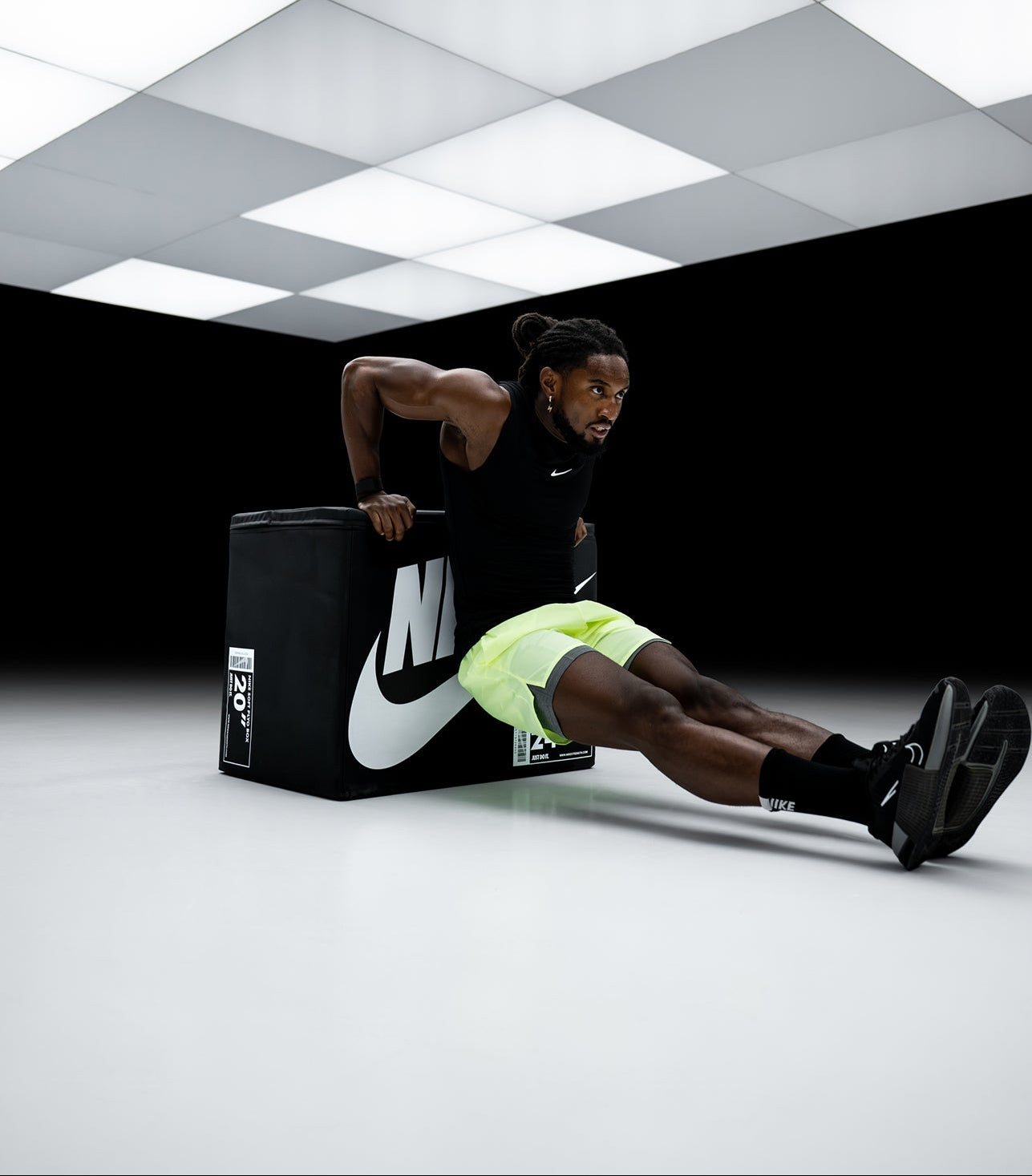 Nike Strength Plyo Box being used