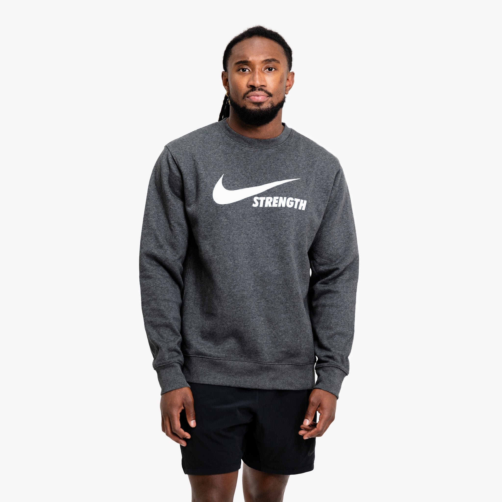 charcoal grey nike sweatshirt