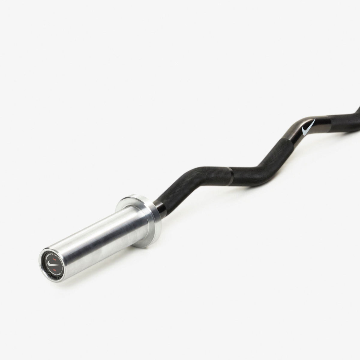 Nike Curl Bar - Black / Nike Strength Pro Urethane Plates (1.25 - 5 kg pairs) / Grey/Black