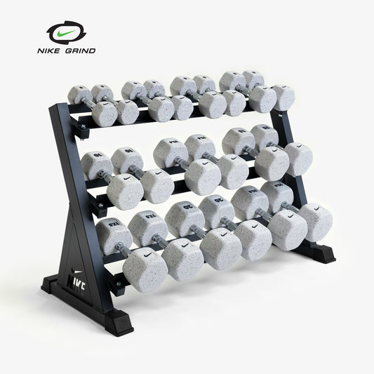 2-22.5 KG Grind Dumbbell Set With Rack