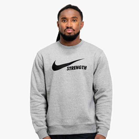 Nike Strength Men's Crew - Heather Grey/Black