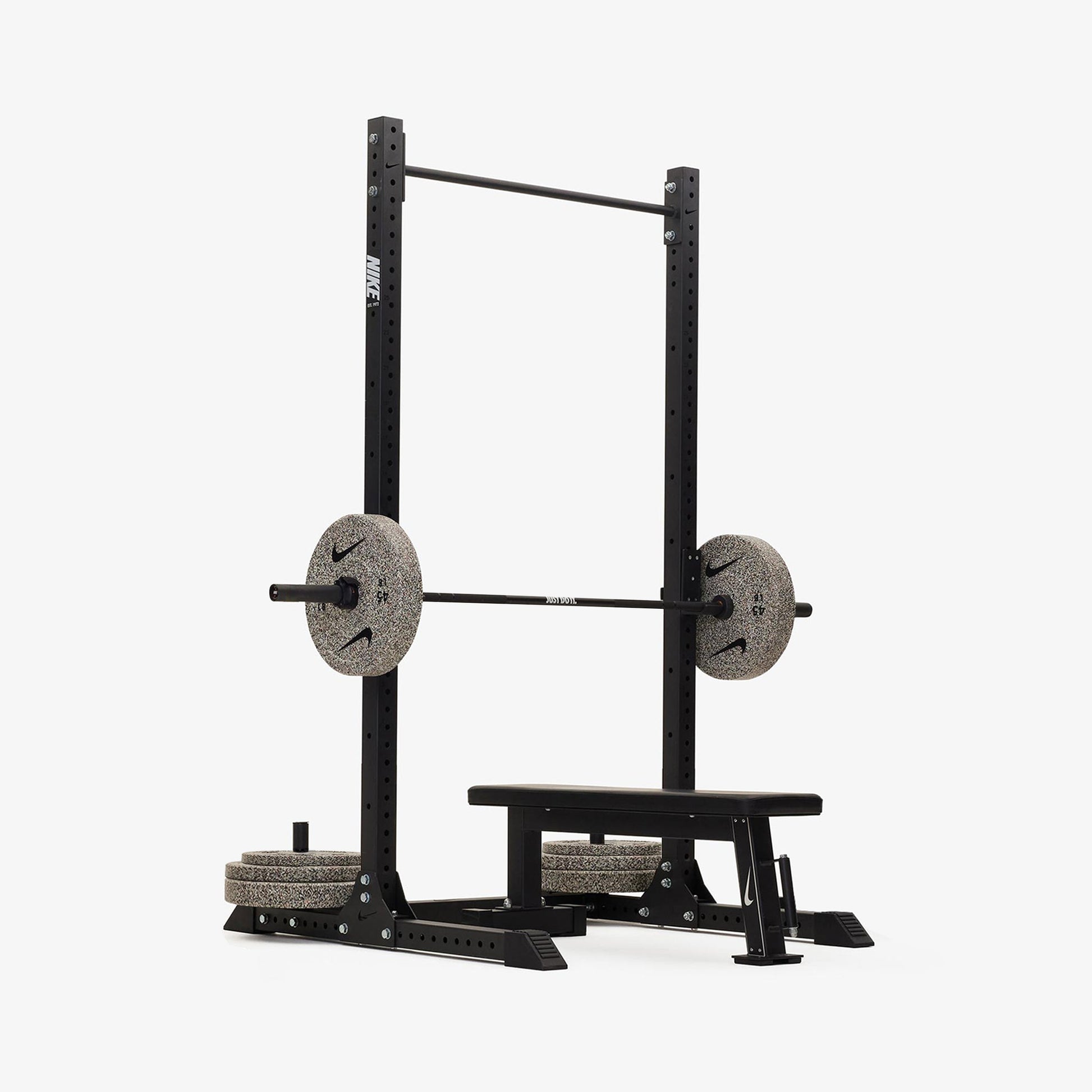 Nike Squat Rack / Nike Grind / 20 kg Nike Strength Shield - Black ("Just Do It")