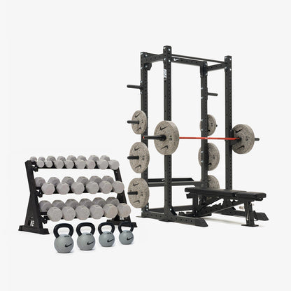 Nike Half Rack / Nike Grind Dumbbells + Plates / 20 kg Orange SWOOSH