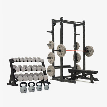 Nike Half Rack / Nike Grind Dumbbells + Plates / 15 kg Orange SWOOSH