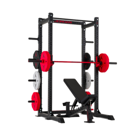 Half Rack + Adjustable Bench
