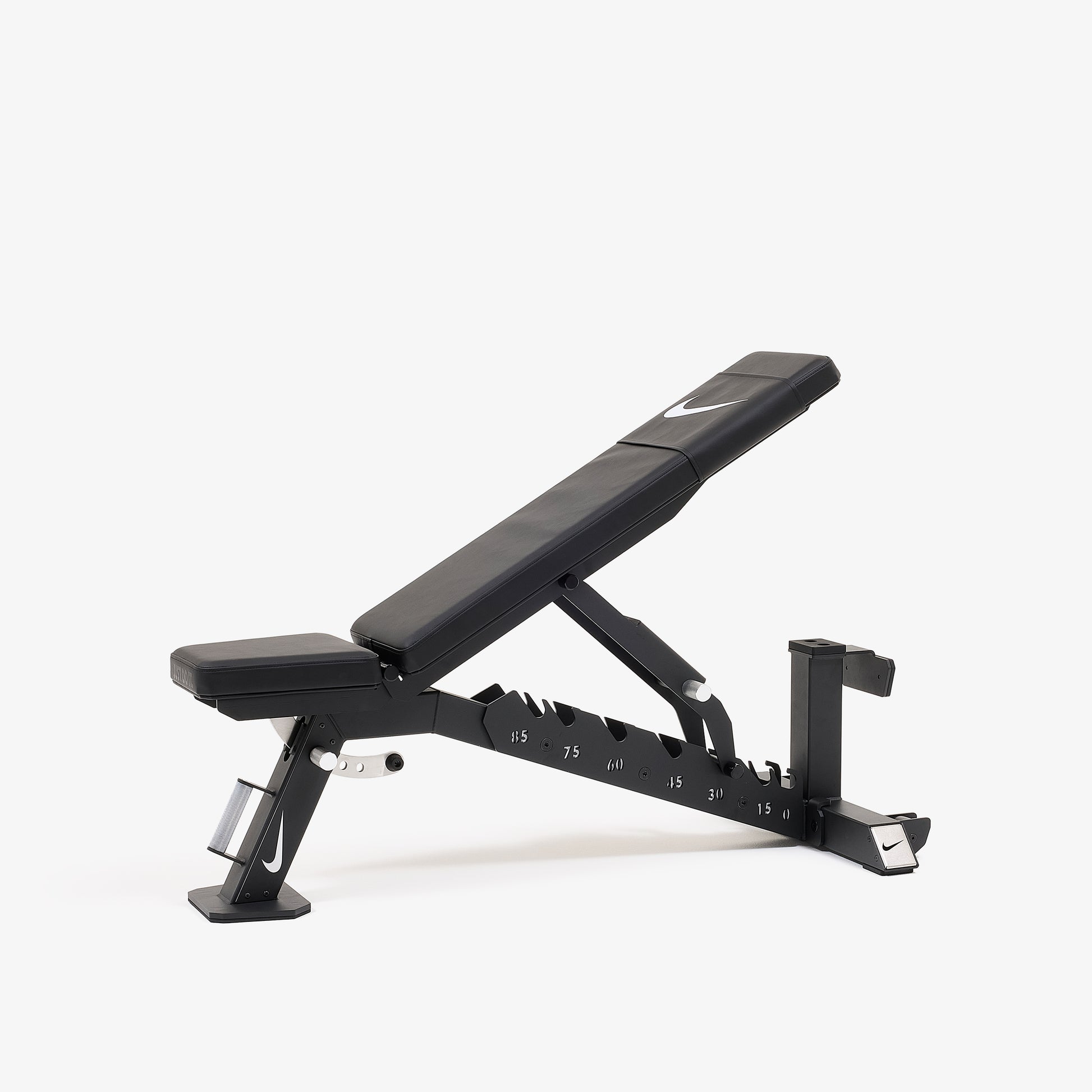 Nike Strength Pro Adjustable Weight Bench — three-quarter view 4