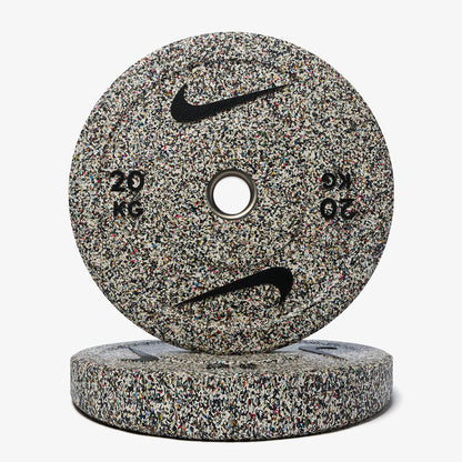 20 kg Nike Strength Shield - Red SWOOSH / Nike Grind Bumper Plates / Black/White