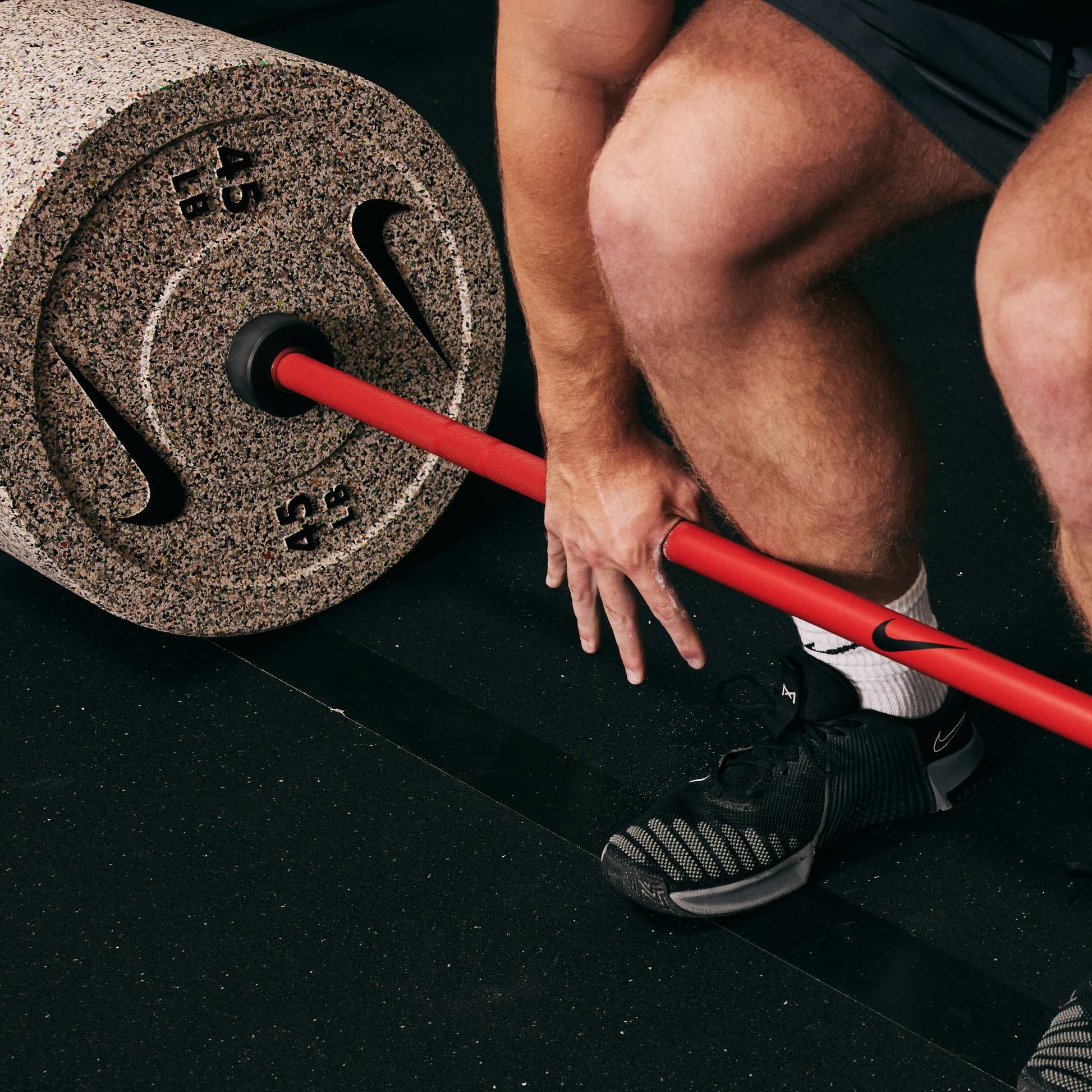 Nike Strength Shield / Red SWOOSH / Nike Grind Bumper Plates