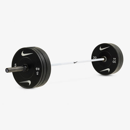 20 kg Nike Strength Shield - White SWOOSH / Nike Black Bumper Plates / Black/White