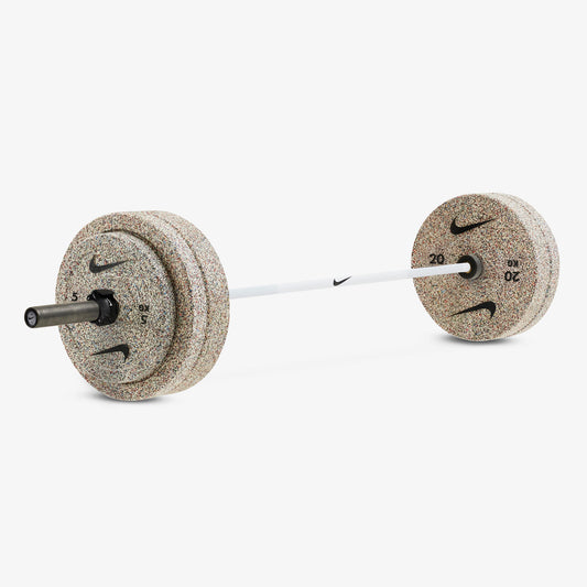 20 kg Nike Strength Shield - White SWOOSH / Nike Grind Bumper Plates / Black/White